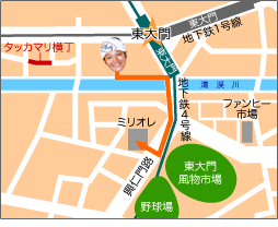 東大門市場 地図