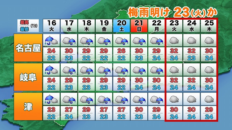 おせっかいな天気予報 明けない梅雨は 東海テレビ ジョージの天気上々