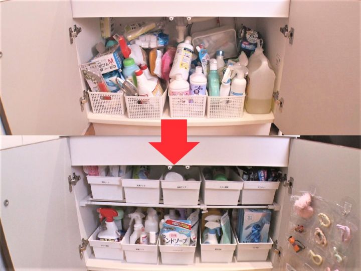 ゴチャゴチャな洗面台の収納がスッキリ…整理収納アドバイザー直伝『浮かせる収納』洗剤等の在庫管理も楽に | 東海テレビNEWS