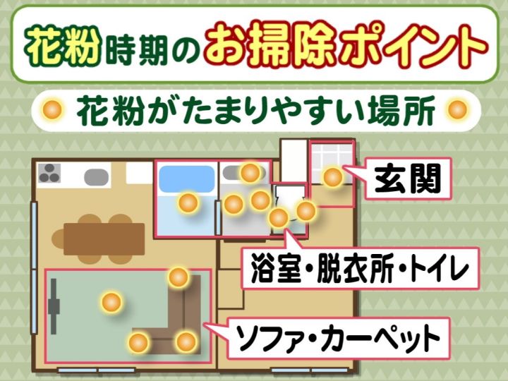 ついにこの時季が 花粉シーズンで押さえるべき 家のお掃除ポイント たまりやすい場所と適切な掃除時間は 東海テレビnews
