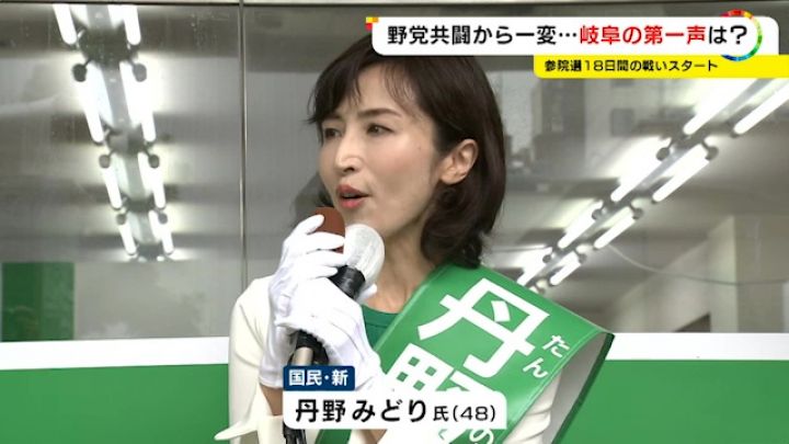 野党共闘 は実現せず 参院選 保守王国 岐阜の戦い 複数の野党候補が自民党の現職に挑む構図に 東海テレビ 参議院選挙は22日に公示され 東海3県では ｄメニューニュース Nttドコモ