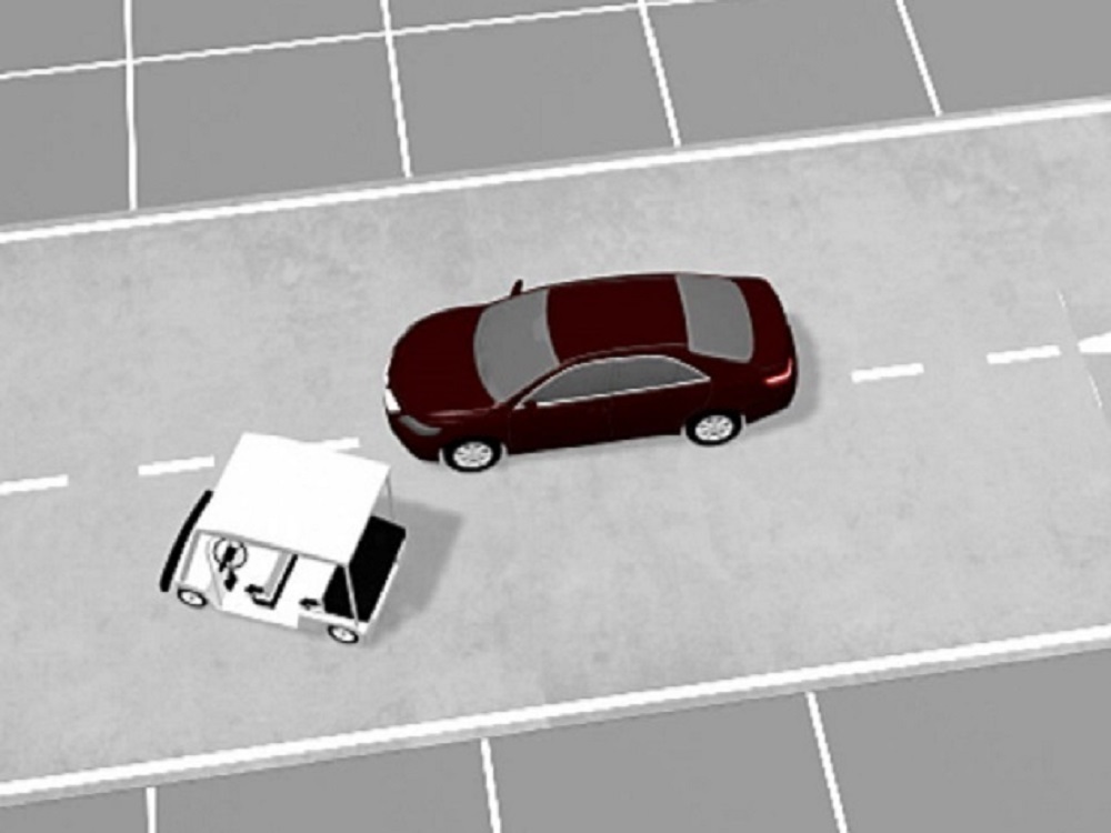 追い越しかけて来た車に近づく 自動運転車 が公道テスト中に事故 乗員 車が中央側に行った 東海テレビnews